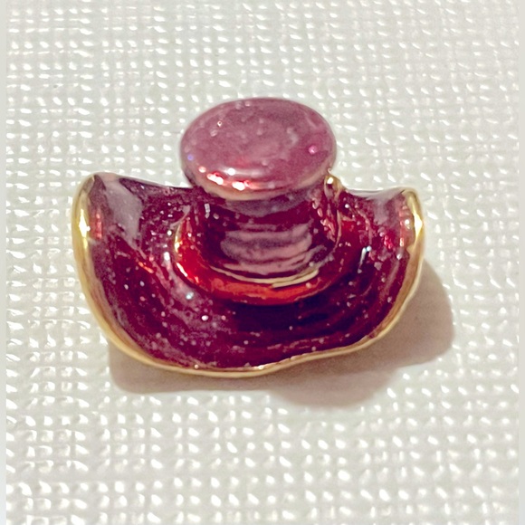 Red Hat Society Jewelry Pin Hats Enamel Red Lot With High Heel Keychain - Picture 5 of 14